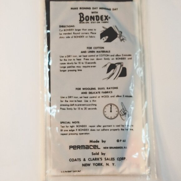 Bondex Iron On Patch Stay On Fabric 7x12 Black  Mending Decorating - Picture 11 of 14